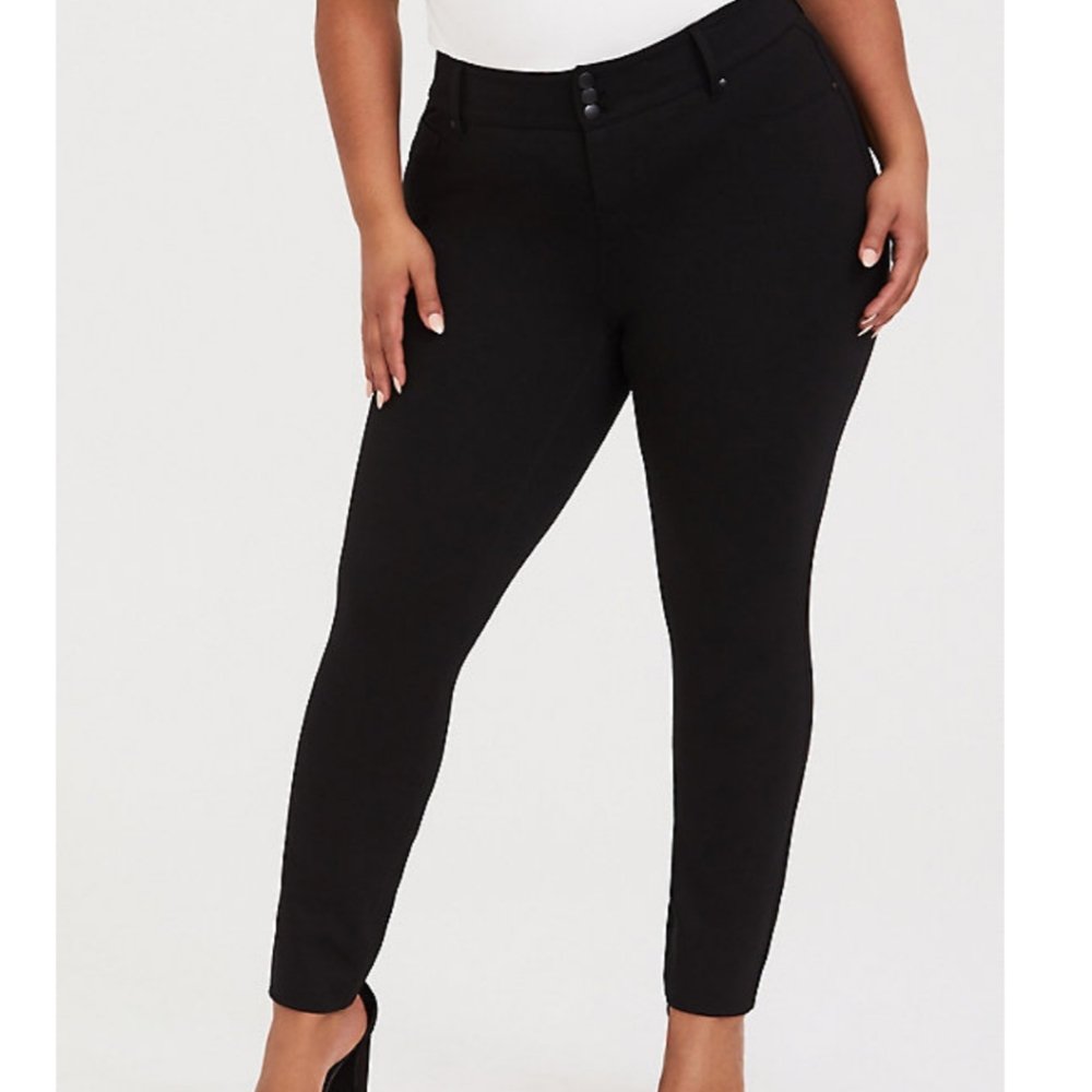 18R STUDIO PREMIUM PONTE STRETCH JEGGING - BLACK